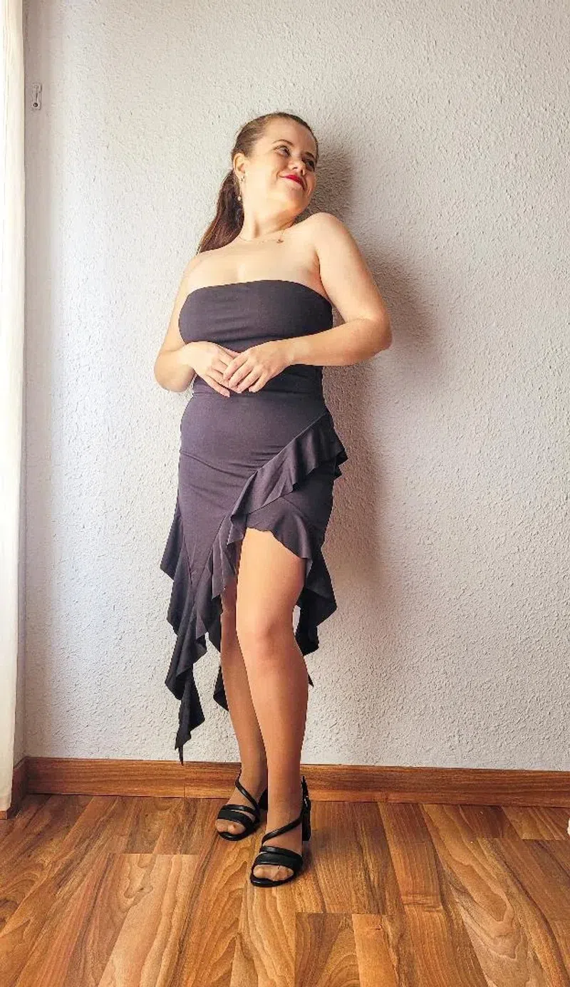 DOLCE & GABBANA Polka Dot Midi Dress In Black