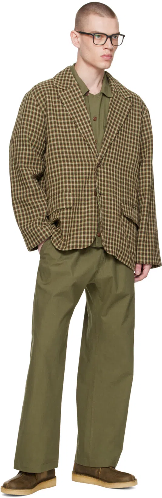 XENIA TELUNTS Green Restful Trousers