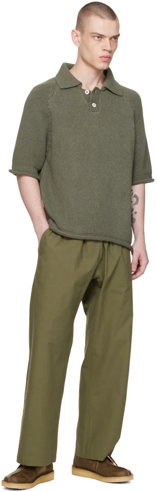 XENIA TELUNTS Green Restful Trousers