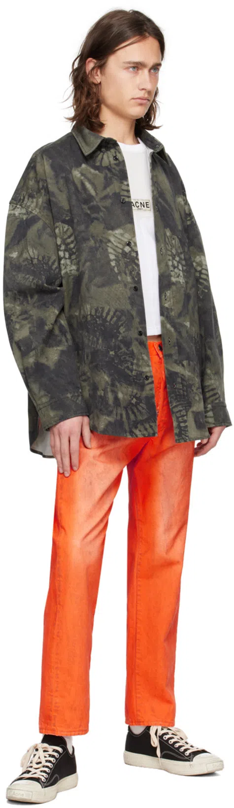 ACNE STUDIOS Orange Relaxed-fit Jeans In Aqq Neon Orange