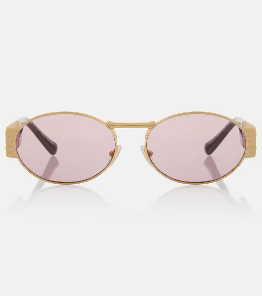 VERSACE Stone-washed Crop Denim Jacket In Medium Blue