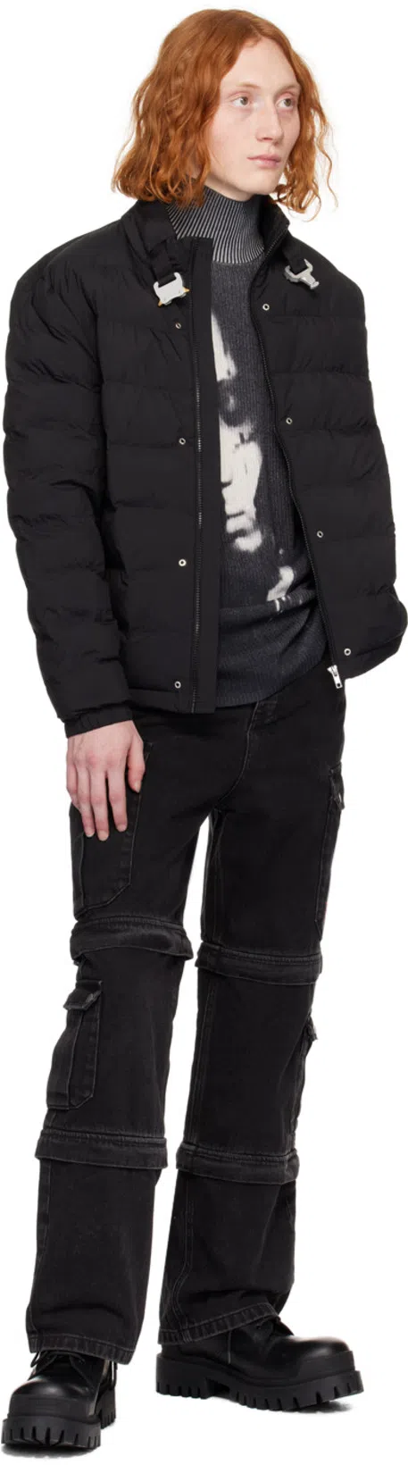 BALENCIAGA Strike Lace-up Boots In Black