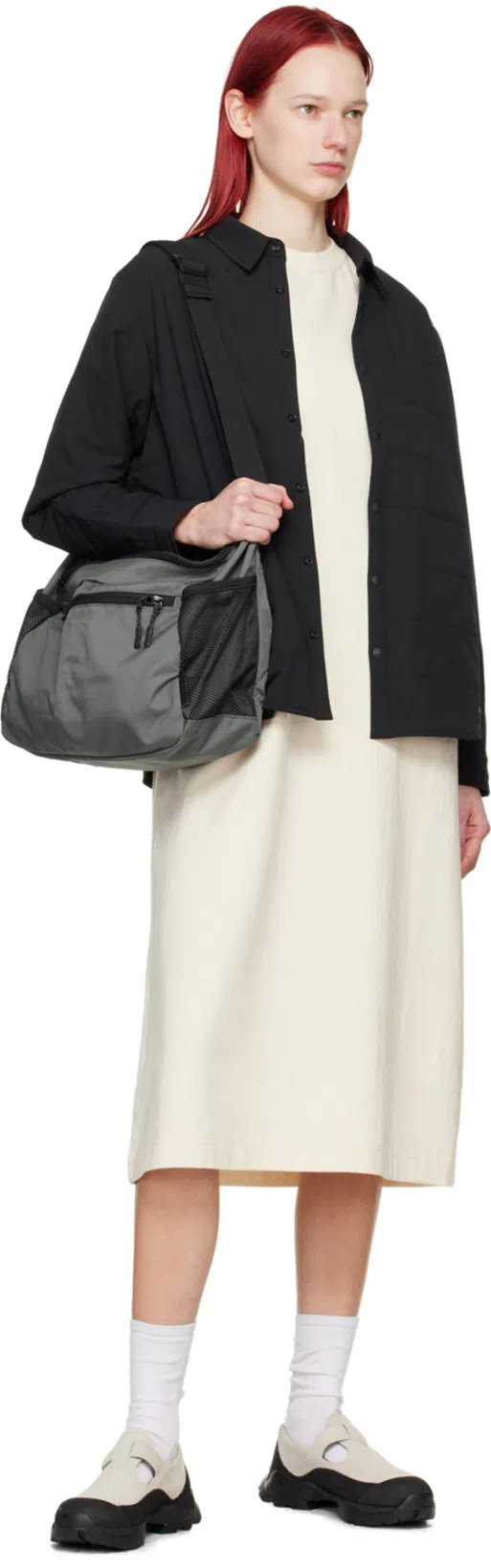 SNOW PEAK Off-white Heavy Dress In Ecru