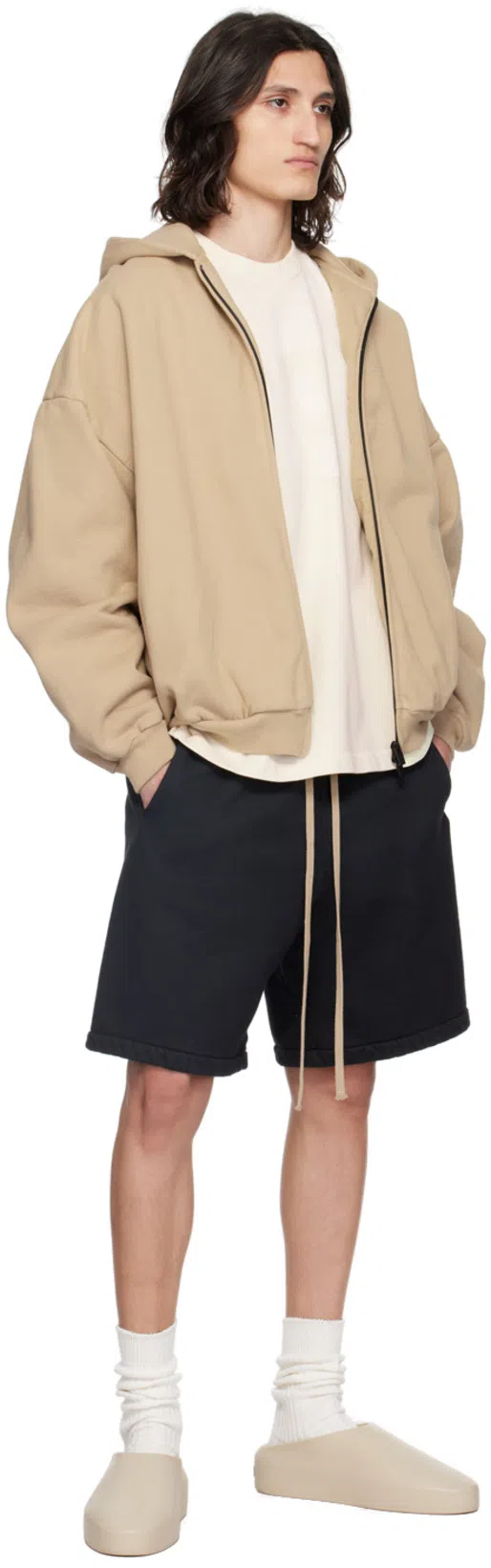 FEAR OF GOD Runner Rubber Slippers In Neutrals