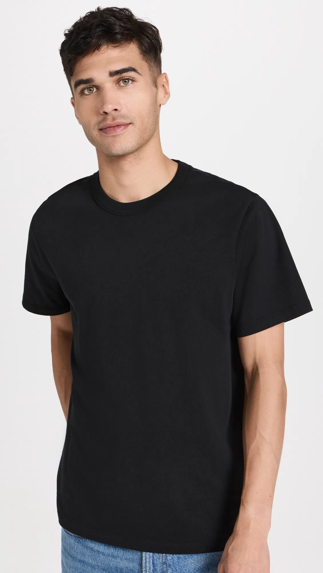 MADEWELL Garment-dyed Allday Crewneck Tee In True Black