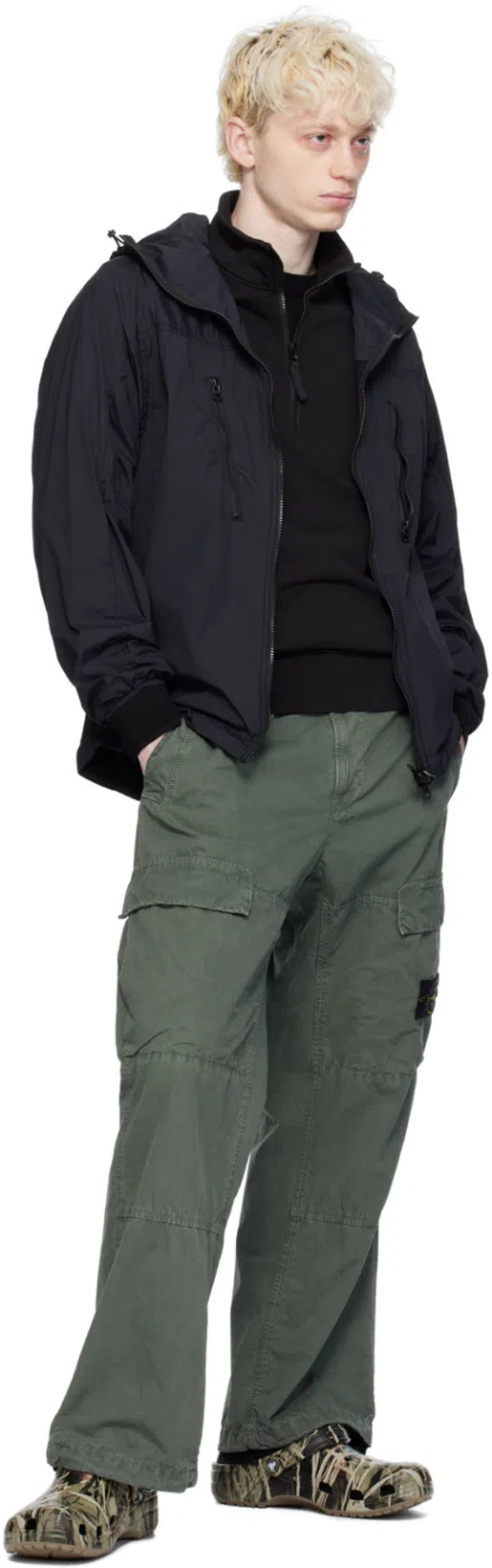 STONE ISLAND Sweater With Logo In Blue