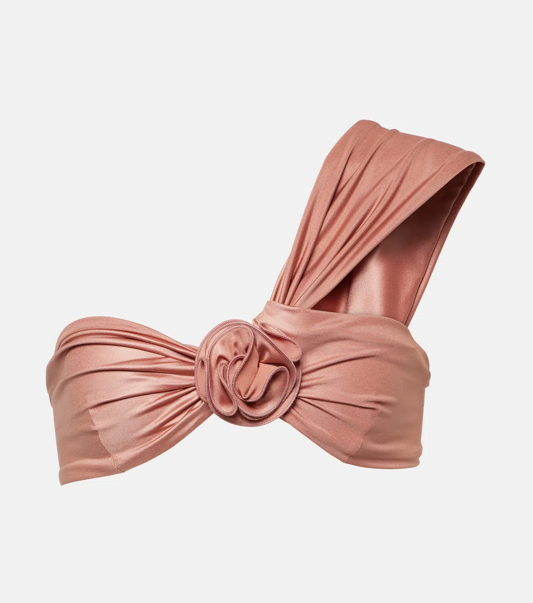 MAGDA BUTRYM Floral-applique Bikini Top In Pink