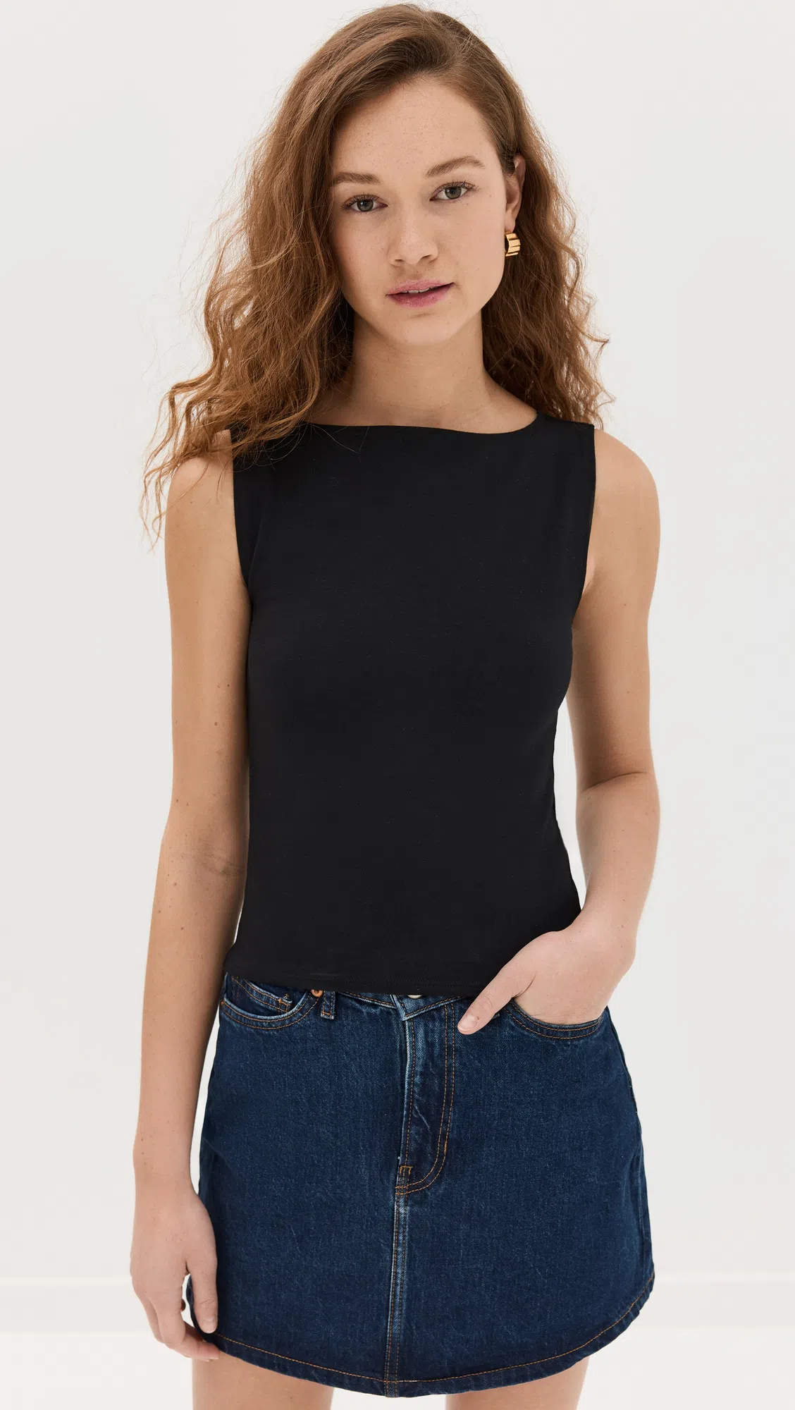 REFORMATION Womens Fior Di Latte Dusk Boat-neck Stretch Organic-cotton Top In White