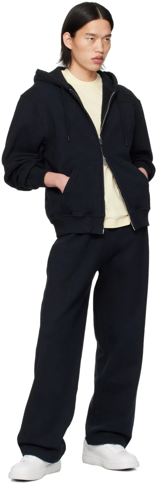 BURBERRY Equestrian Knight Elasticated-waist Track Pants In Black