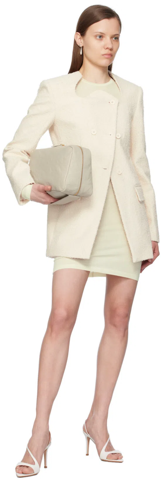 RECTO Off-white Giani Blazer In Cream