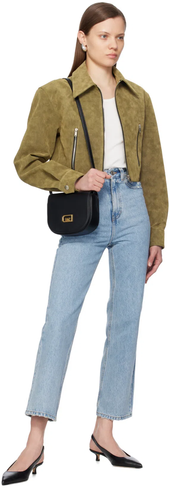 RECTO Blue Damaged Detail Jeans