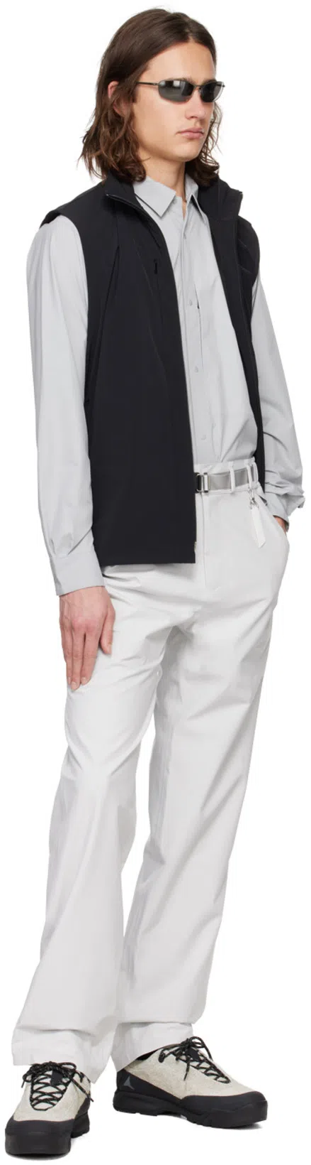 BLÆST Gray Nørve Trousers In Oyster Mushroom 480