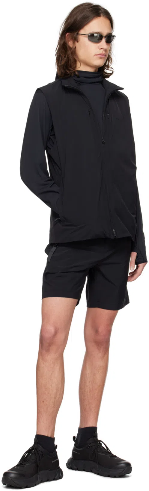 BLÆST Black Folven Shorts In Black 900