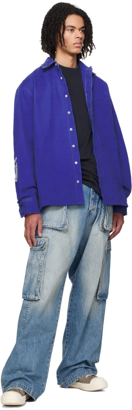 RICK OWENS Scarpe In Pelle Sneakers In Dust And Milk