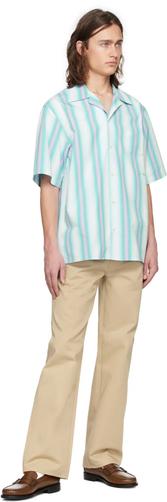 LE PERE Beige Straight-leg Trousers In Champagne Khaki