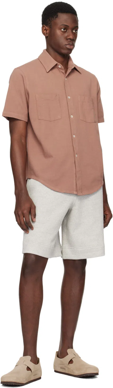 JIL SANDER Gray Drawstring Shorts In 052 Powder Green