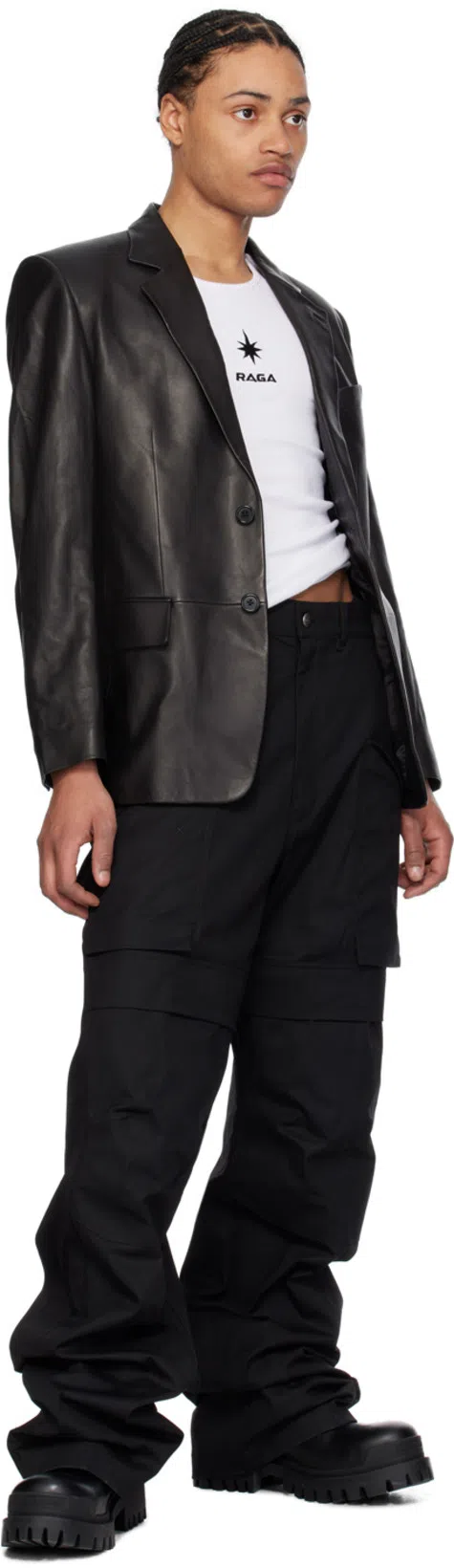 BALENCIAGA Strike Lace-up Boots In Black