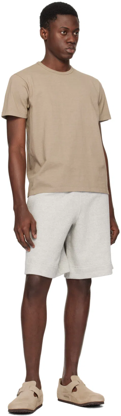 JIL SANDER Gray Drawstring Shorts In 052 Powder Green
