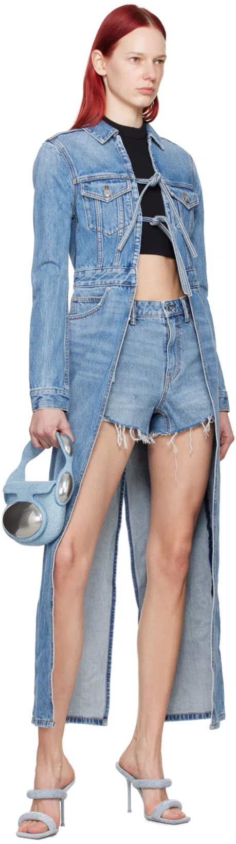 ALEXANDER WANG T T By Alexander Wang Black Stretch Nylon Sweater