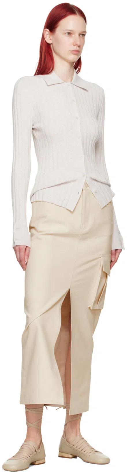 FILIPPA K Crepe Cargo Skirt In Neutral