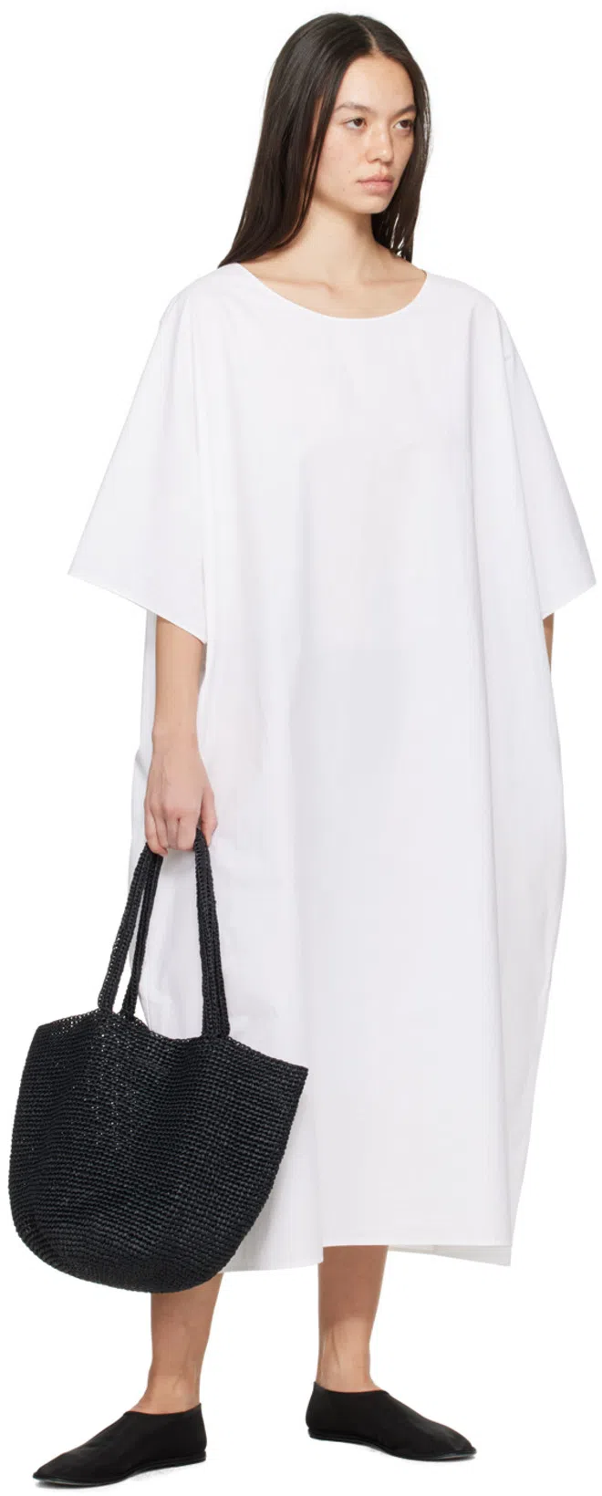 THE ROW Stella Shearling-lined Leather Ballet Flats In Brown