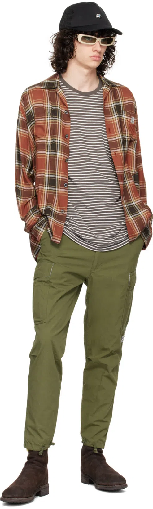 THE SHEPHERD UNDERCOVER Khaki Cinch Tab Cargo Pants