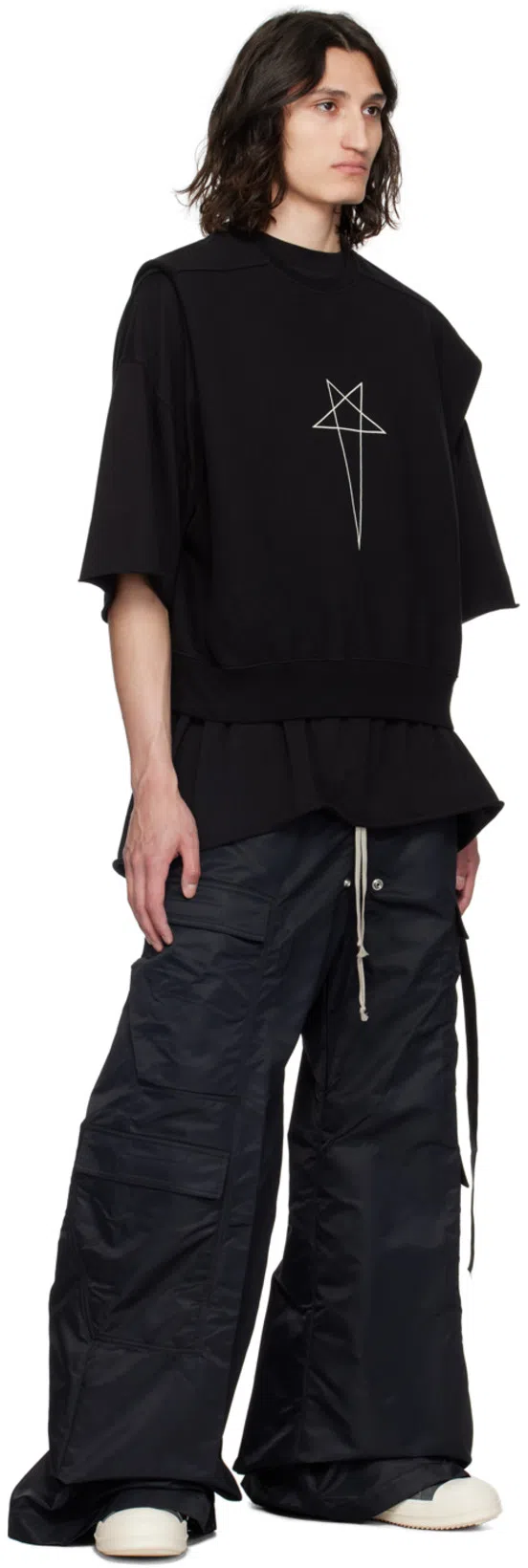 RICK OWENS DRKSHDW Drkshdw By Rick Owens Man Boot Taupe Size 7 Textile Fibers In Grey