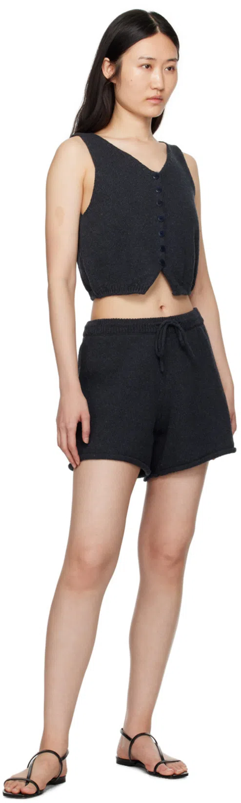 AEYDE Ella Leather Sandals In Black