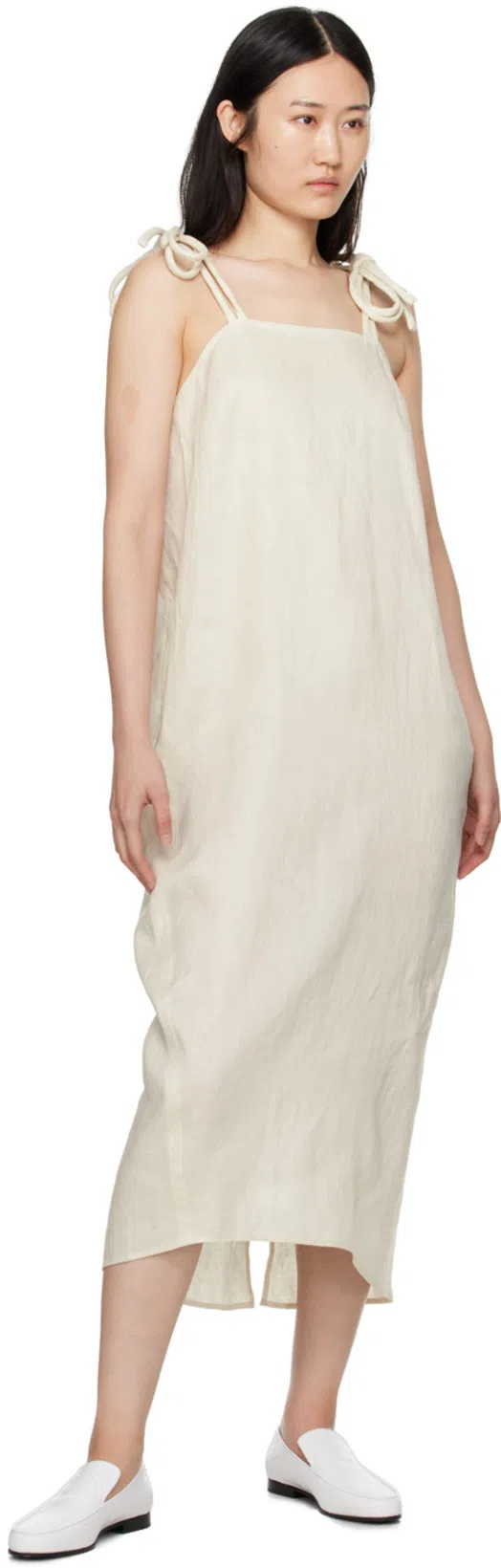 TOTÊME Toteme Women Croco Oval Loafers In White