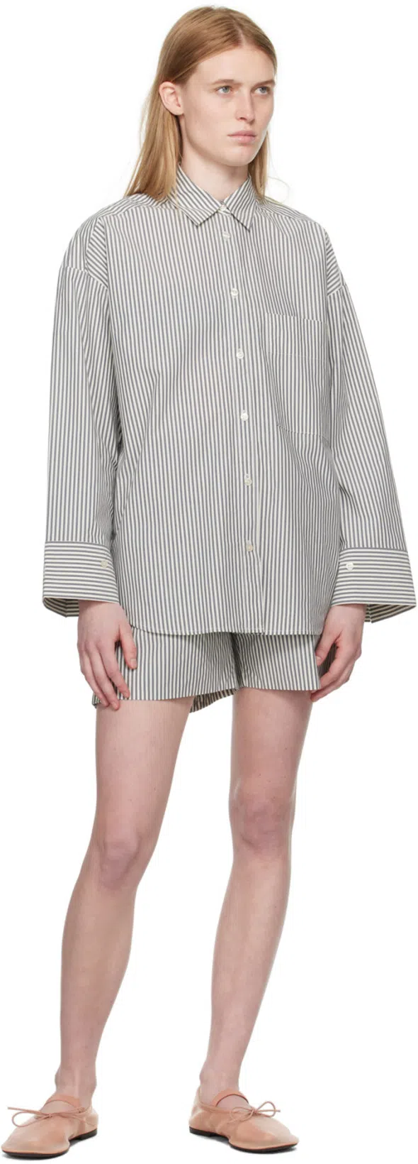 PROENZA SCHOULER Glove Mesh Mary Jane Flats In Blush