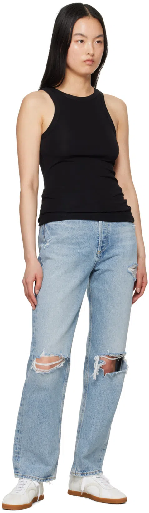 TOTÊME Fluid Jersey Tank In Black  