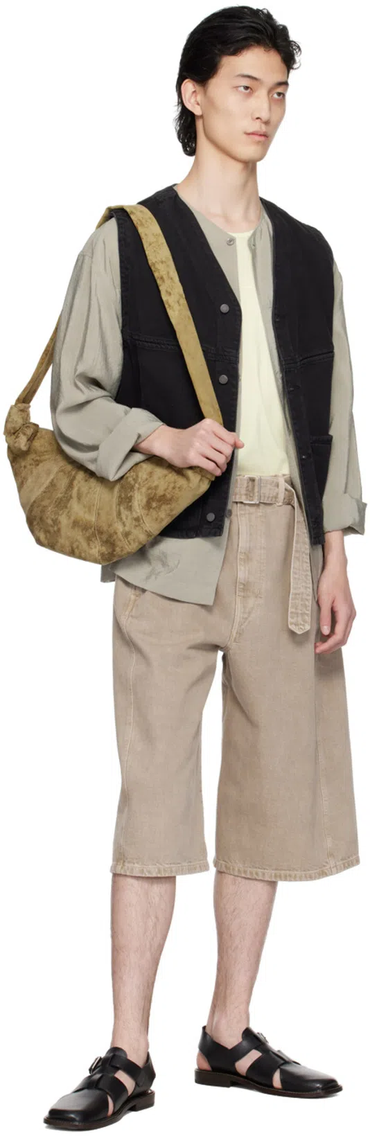 LEMAIRE Oversized Cotton T-shirt Chest Pocket In White