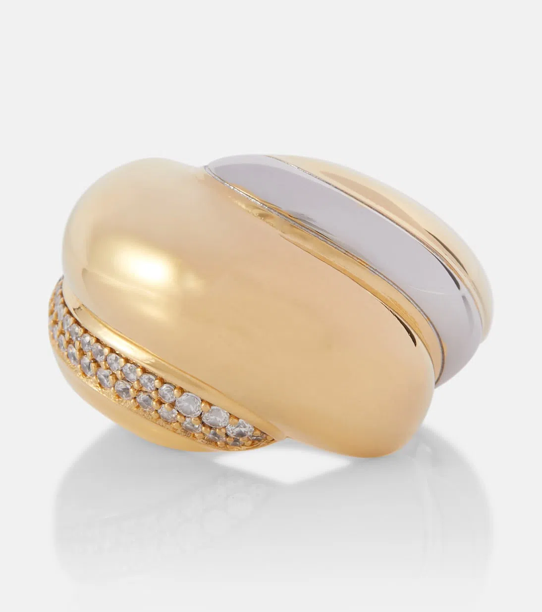 SAINT LAURENT Off-shoulder Ruched Tulle Minidress In Red