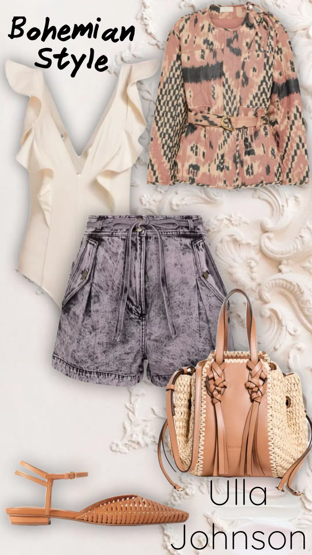 ULLA JOHNSON Arabella Printed Cotton Jacket In Multicoloured