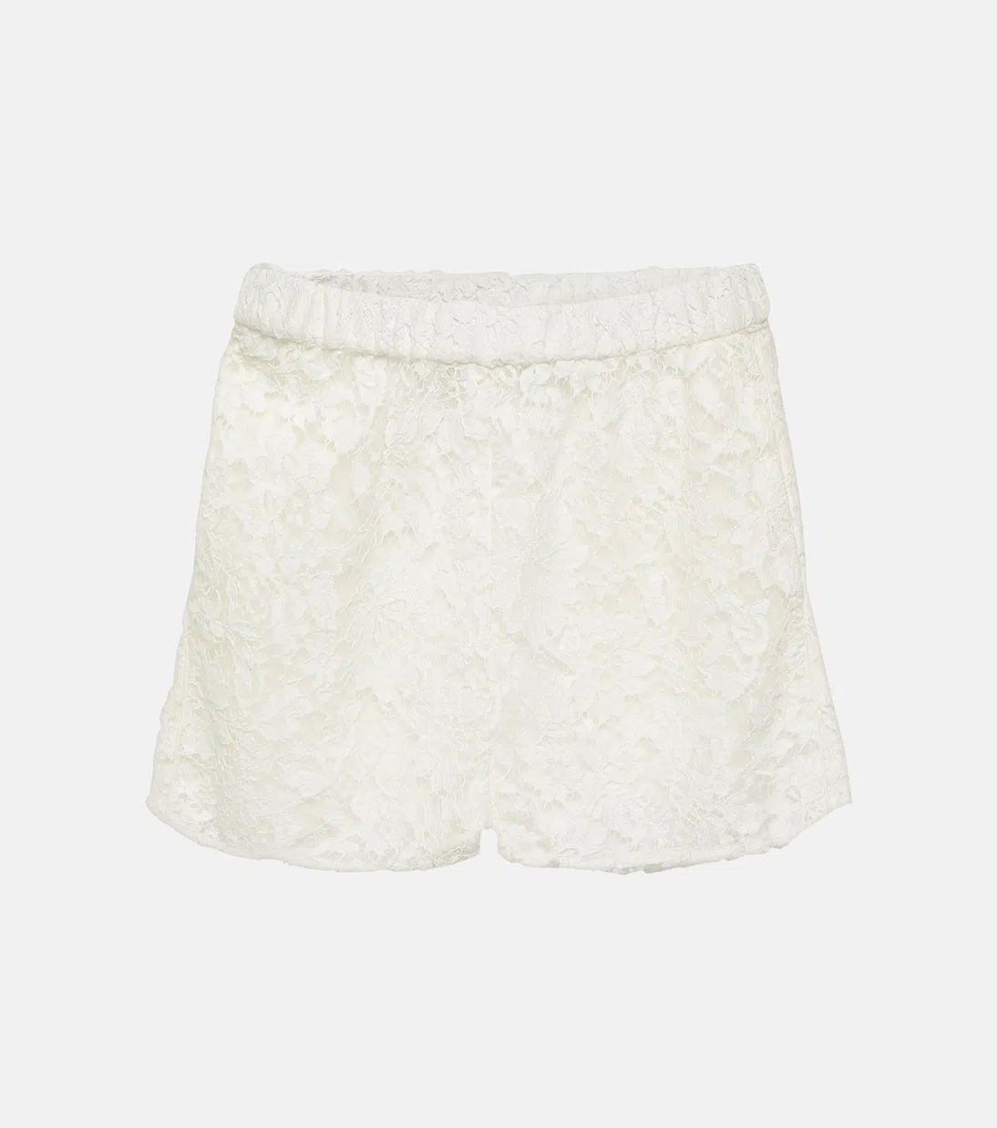 GUCCI Flower Lace Short-sleeved Top In Off White/mix