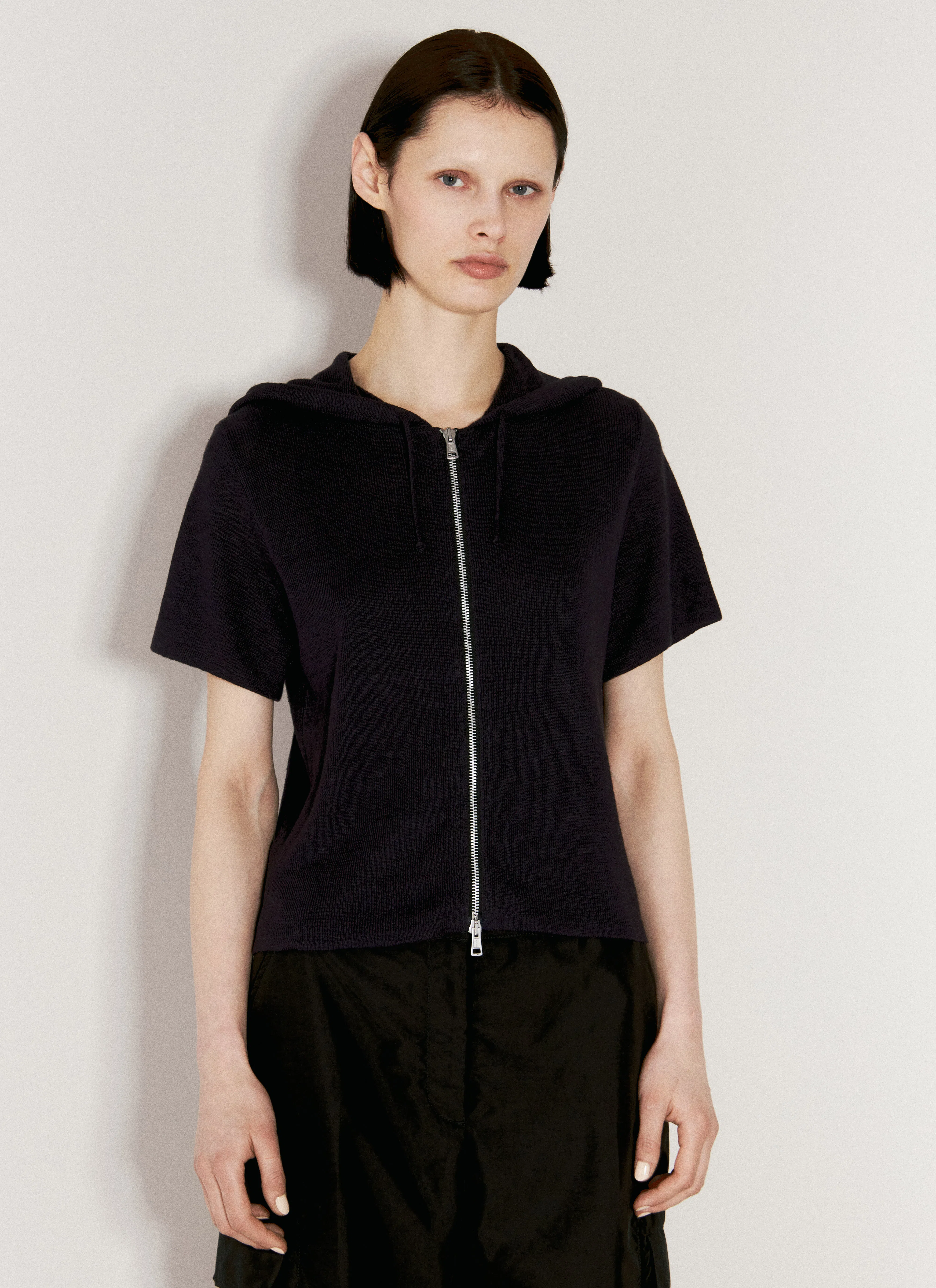 ACNE STUDIOS Leather-trimmed Calf Hair Slingback Pumps In Black