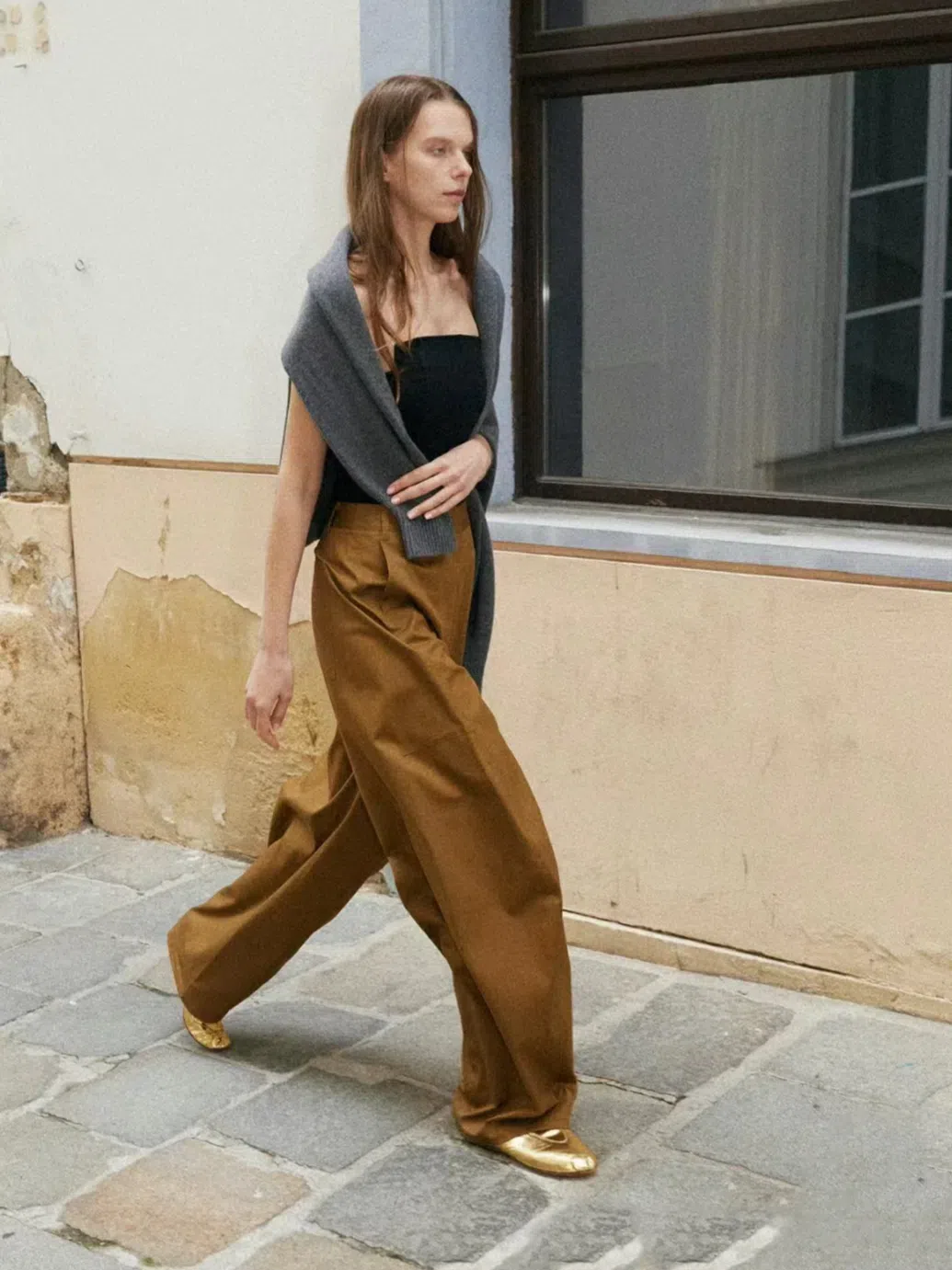 GIANVITO ROSSI Carla Flat Shoes In Yellow