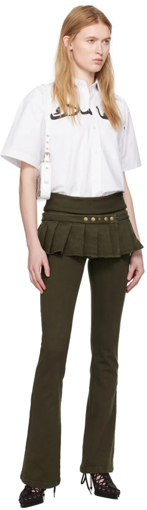 RAGA MALAK Khaki Skirt Trousers