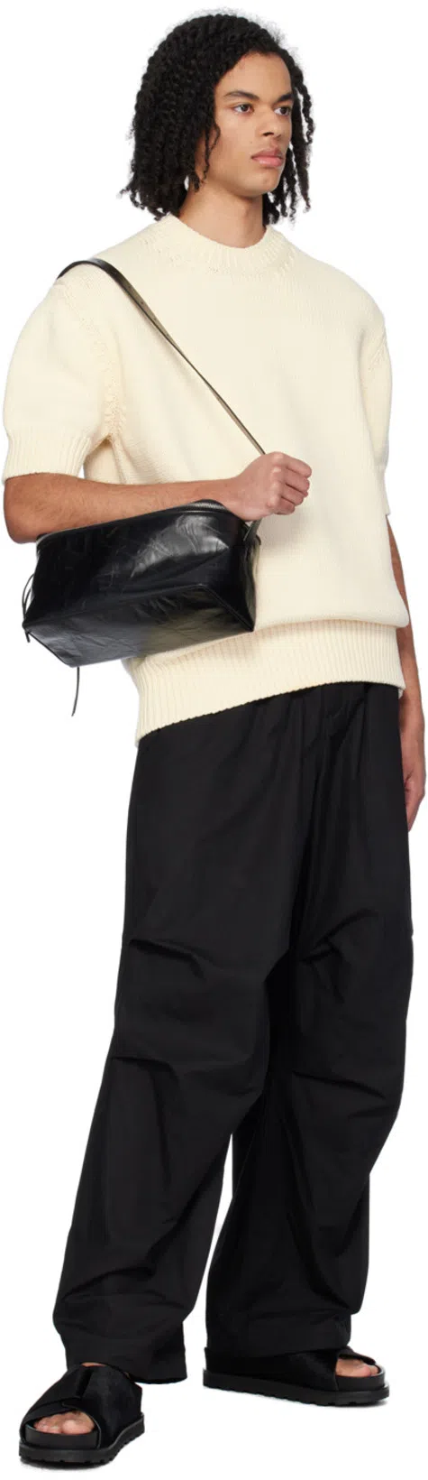 JIL SANDER Trousers Cargo Adjustable Cuffs In Black