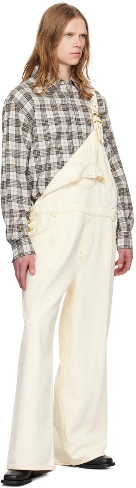 GANNI Mid Calf Recycled Leather Biker Boots In Black