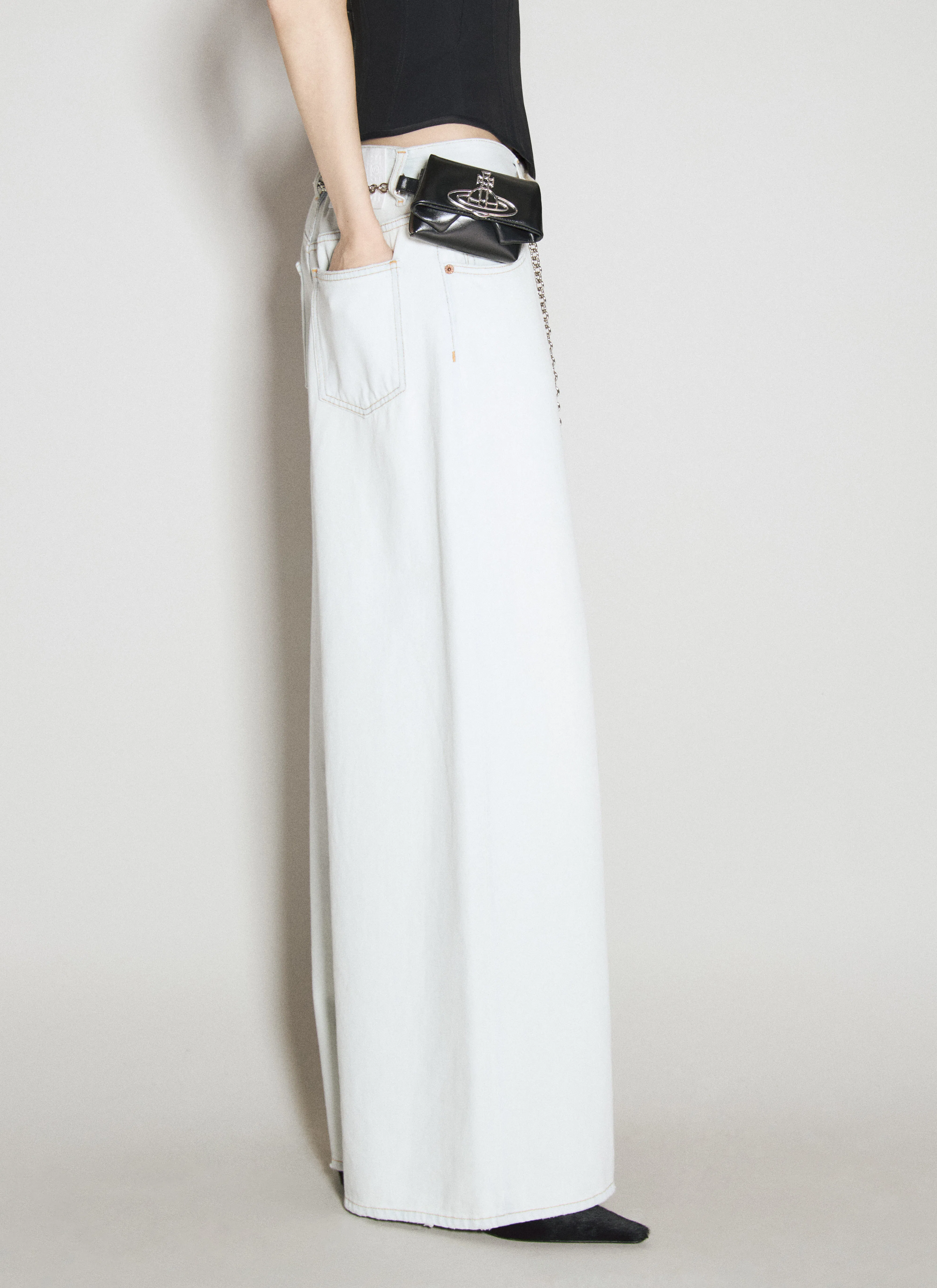 ACNE STUDIOS Leather-trimmed Calf Hair Slingback Pumps In Black