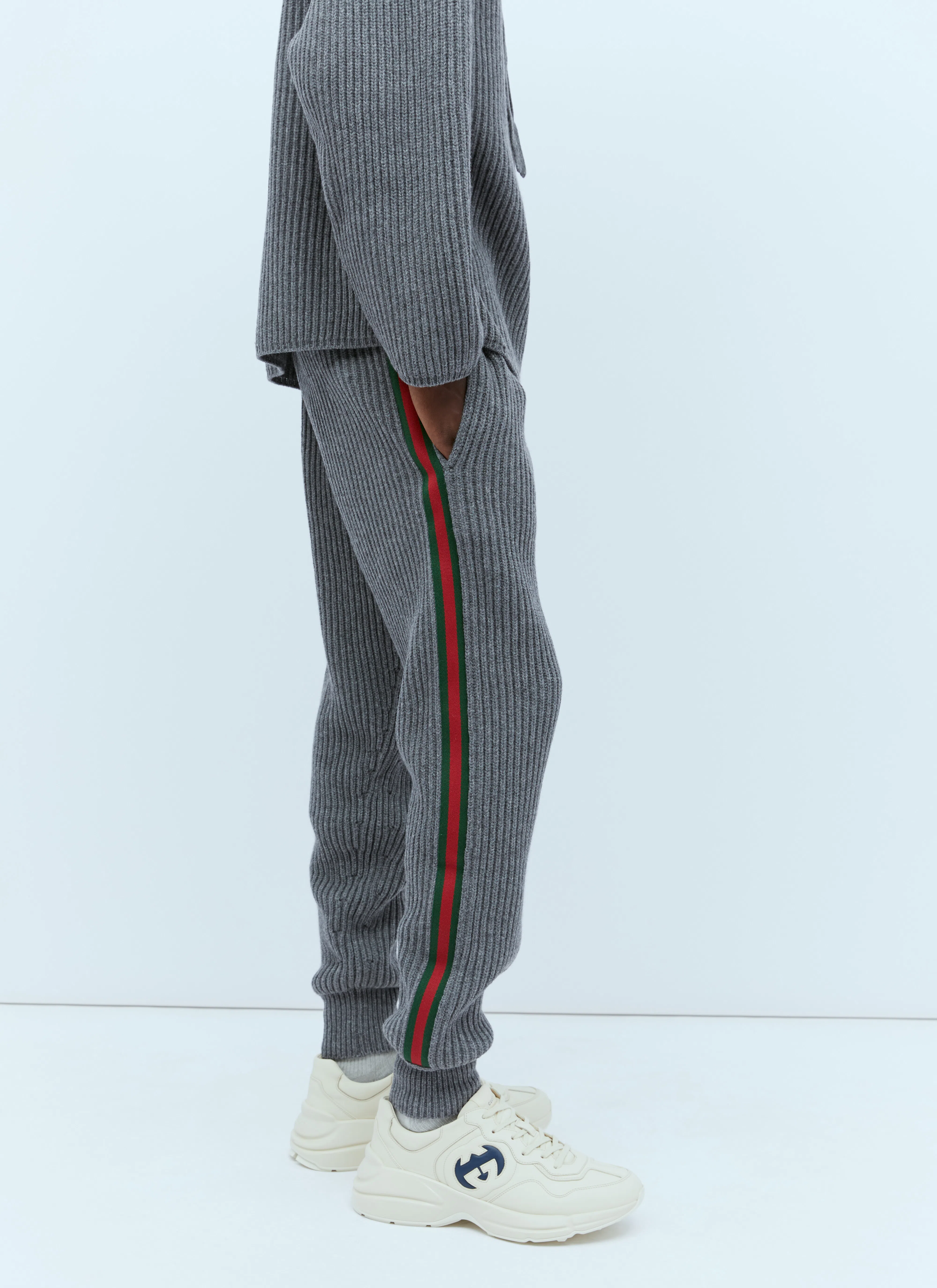 GUCCI Cashmere And Wool Sweater In Gray