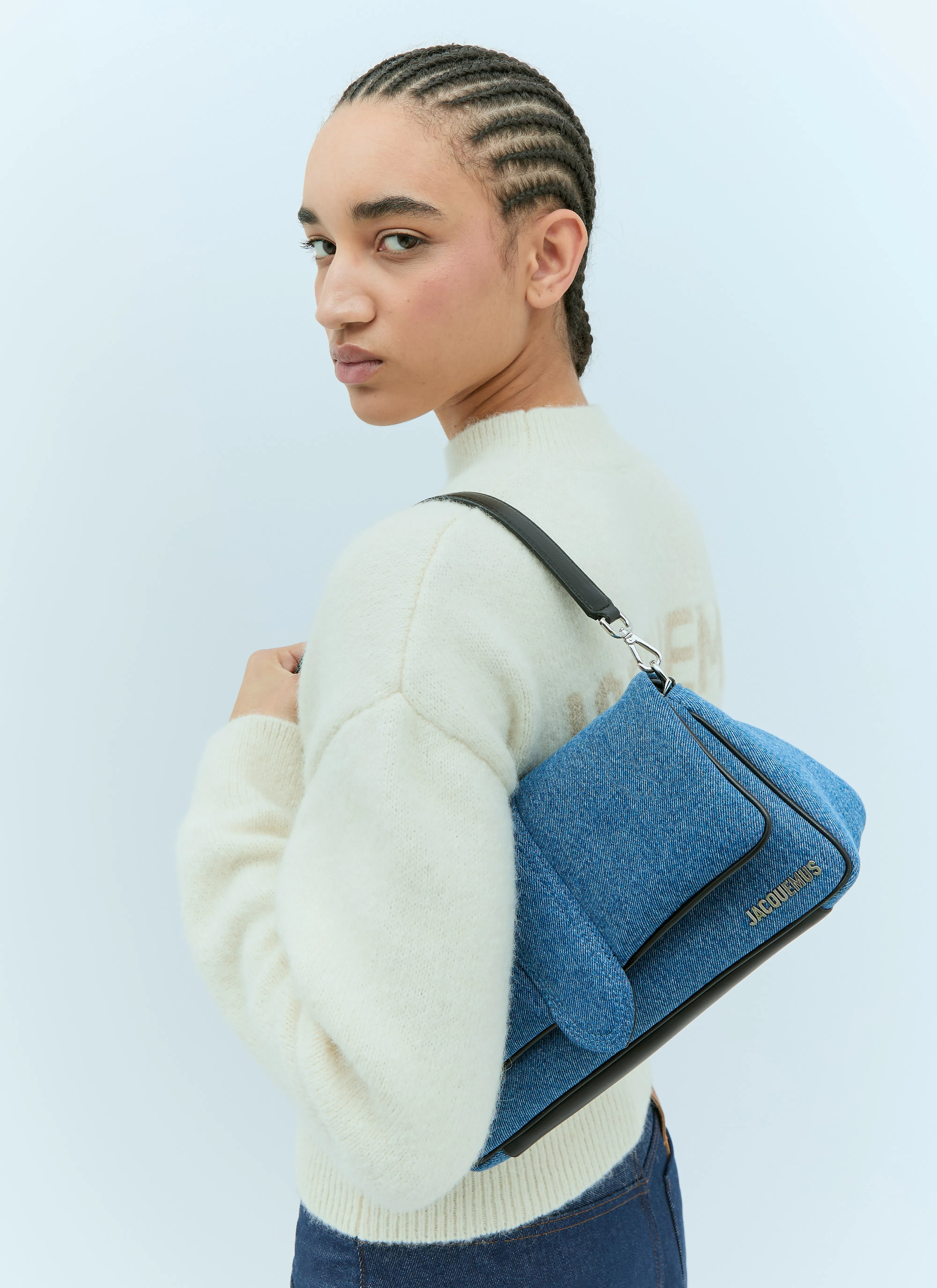 JACQUEMUS Women Le De-nimes Ovalo Jeans In Blue