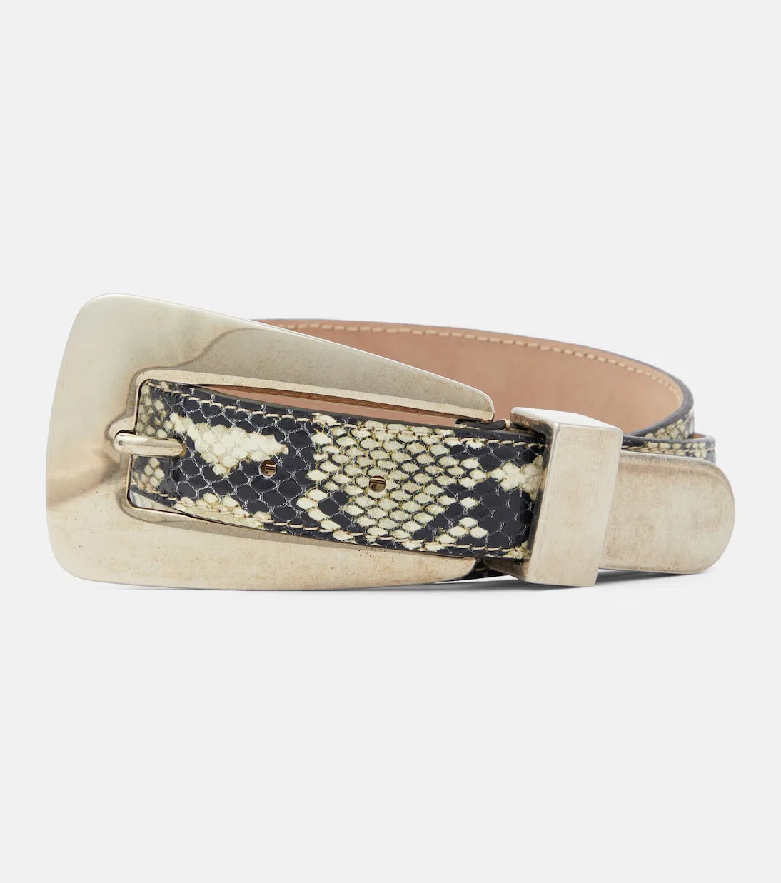 KHAITE Lucca Belt In Neutrals