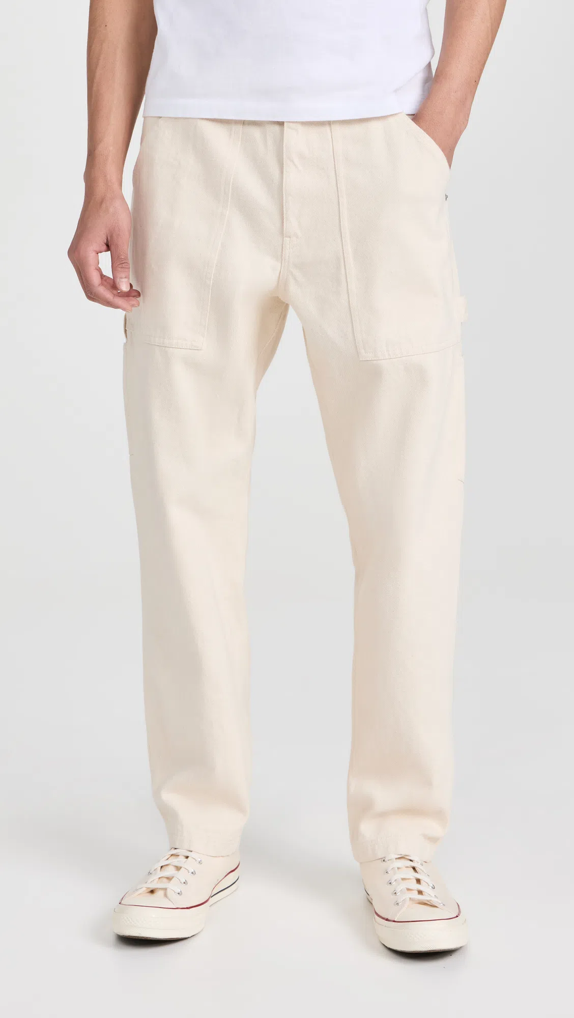 ALEX MILL The Painter Pant In Recycled Denim In Natural