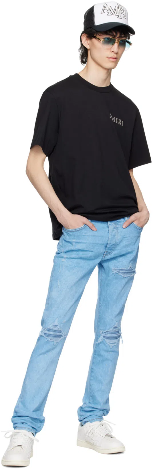 AMIRI Tshirt Con Logo In Black