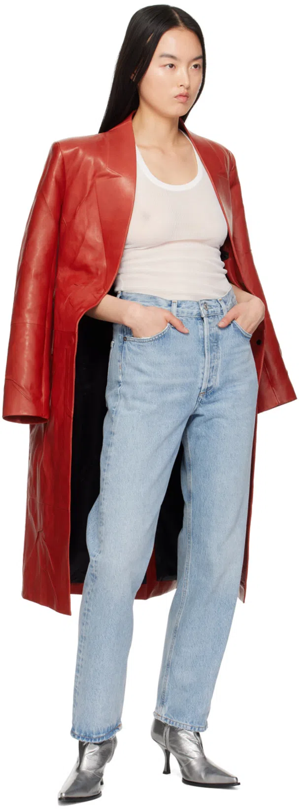 AGOLDE Riley High Rise Straight Crop Jeans Frequency 26