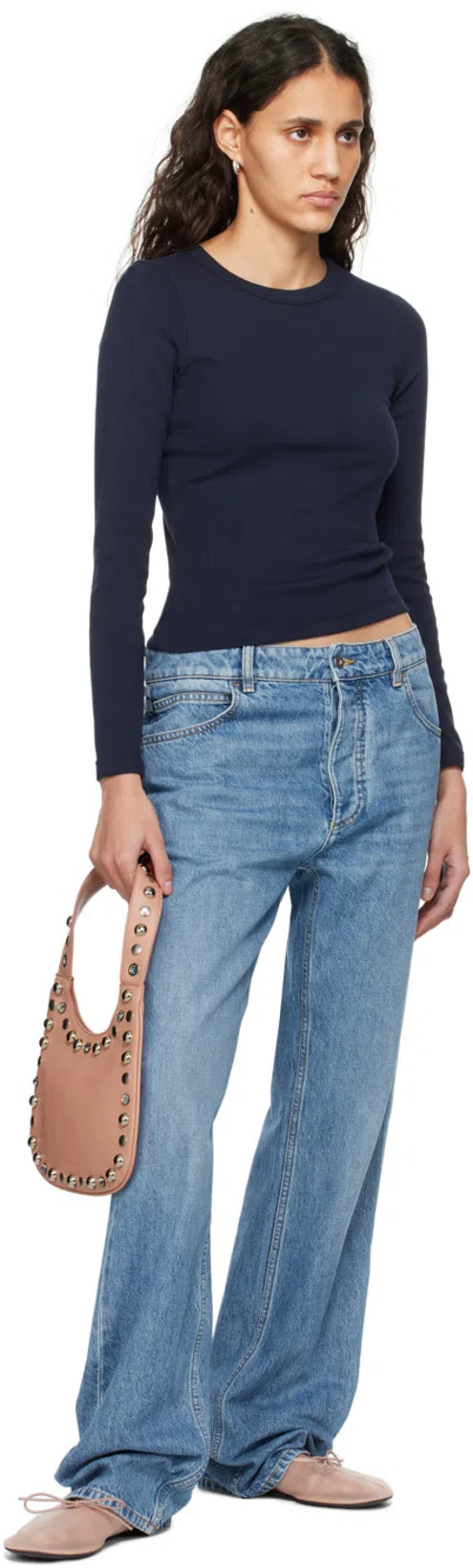 PROENZA SCHOULER Glove Mesh Mary Jane Flats In Blush