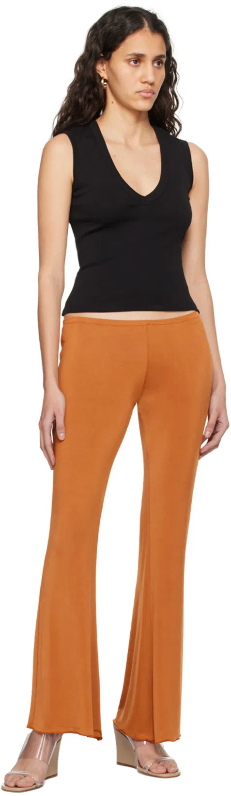 GIMAGUAS Pantalone Olimpia In Poliestere Stretch Bronzo Donna In Orange