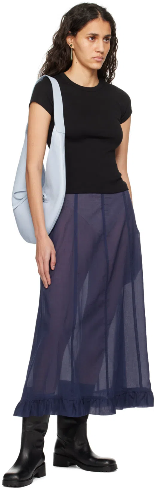 PROENZA SCHOULER Bronco Leather Tall Boots In Black